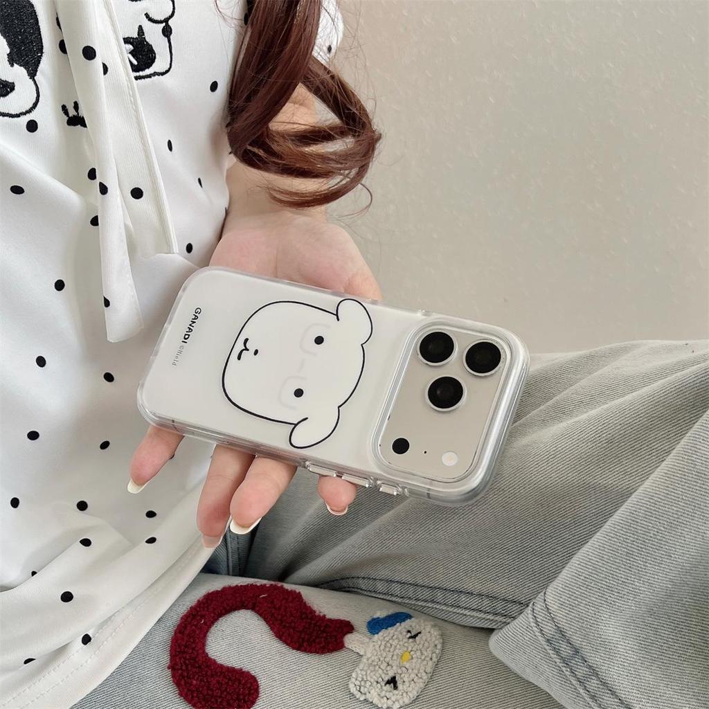 Cartoon Double-Layer Anti-Drop Puppy Case for iPhone 14/13, Apple 17/16/15 PROMAX