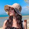 Outdoor Wide Brim Sun Hat, Double-Sided Floral Pattern Reversible Sun Protection Beach Hat, UV Protection Bucket Hat