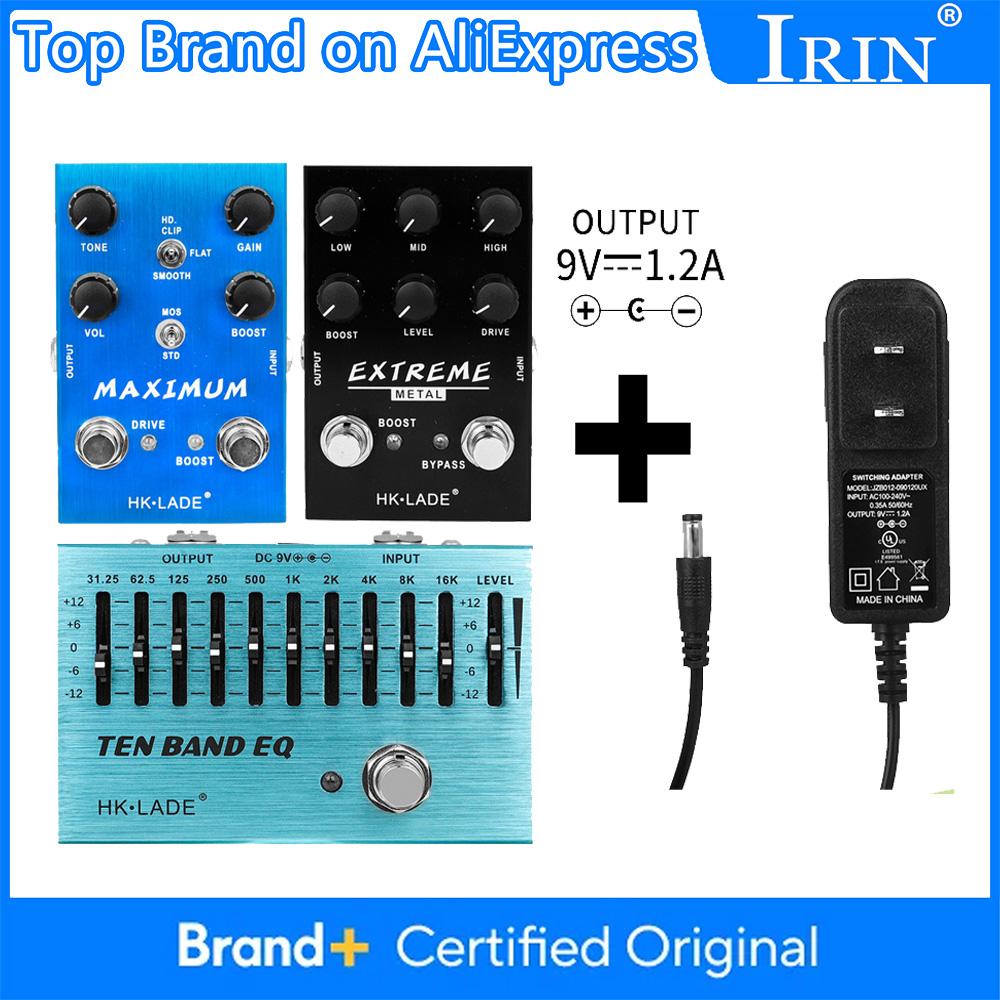 IRIN Guitar Effect Pedal 10 BAND EQ Equalizer/Extreme Metal Distortion/MAXIMUM Overdrive Electric Guitar Pedal True Bypass