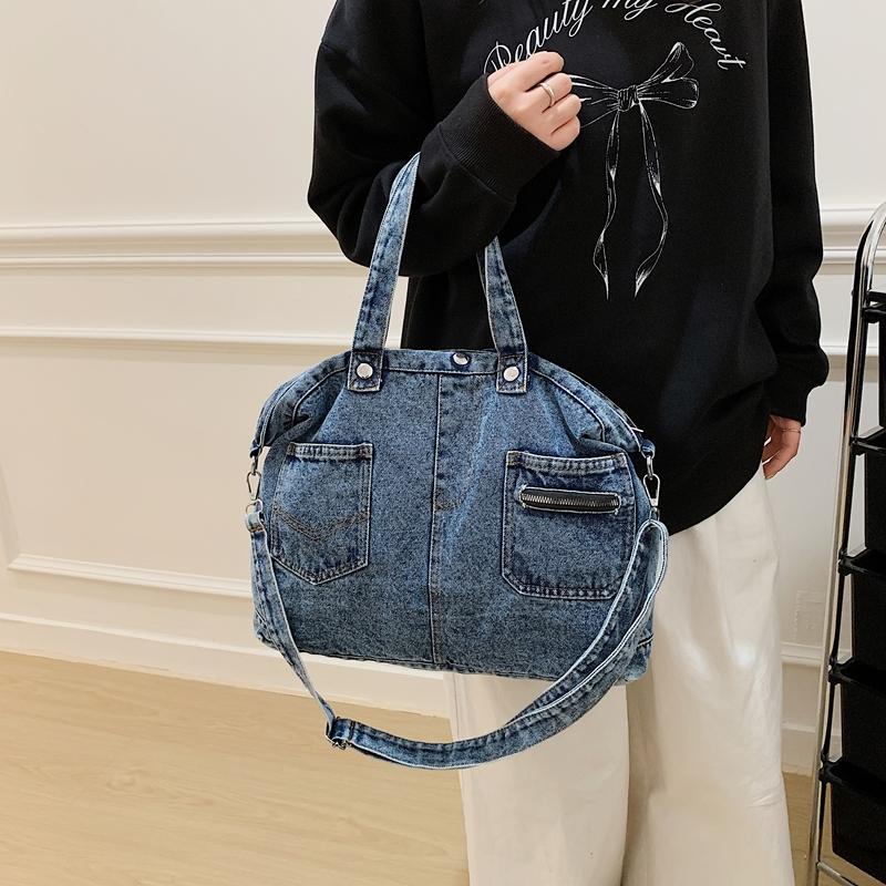 Vintage Denim Crossbody Bag Women's Handbag Shoulder Tote Bag