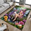 1PC Faerie Unicorn Non-Slip Floor Carpet Compatible for Office&Living Room&Bedroom&Dining Room - Flat - Weave Machine-S0384