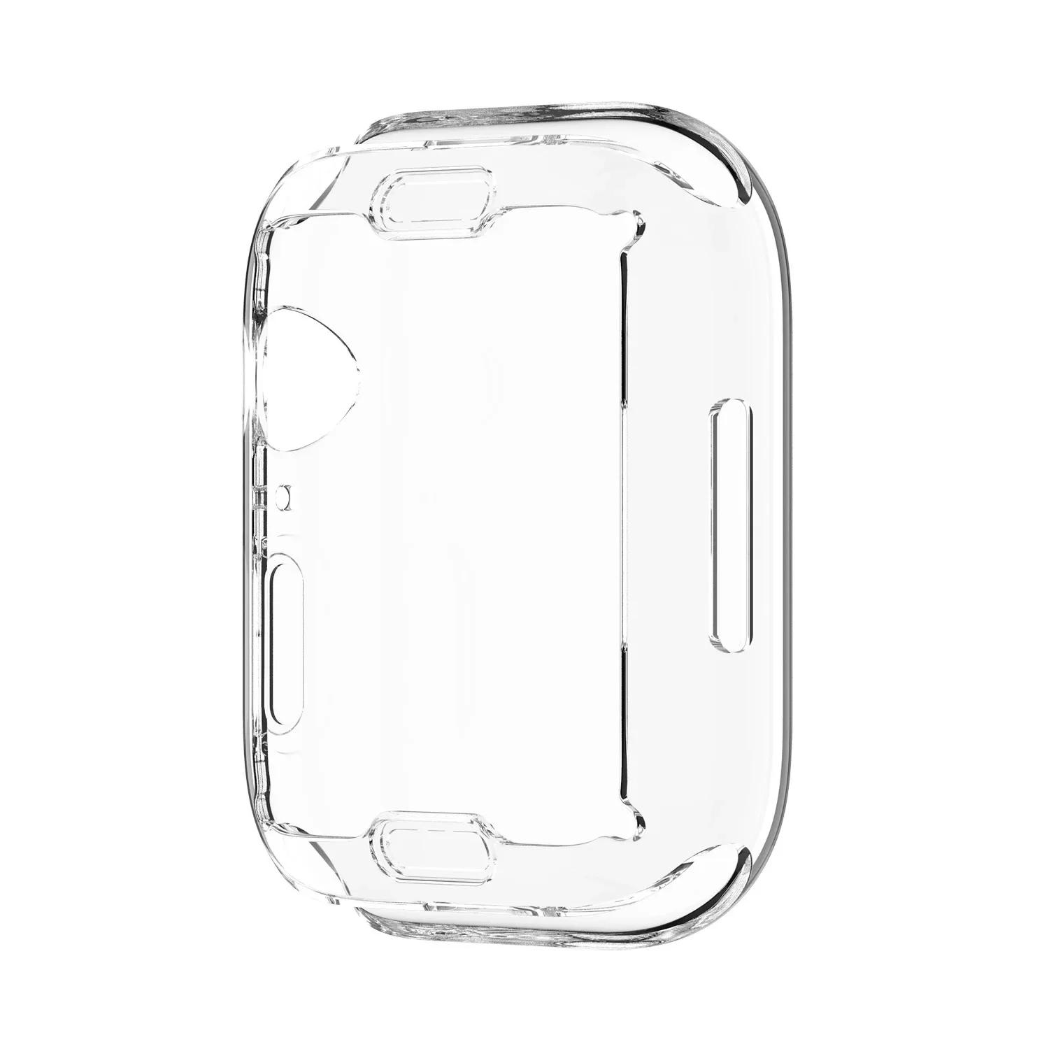 

Защитная пленка для Apple Watch Case 45 мм 41 мм 44 мм 40 мм 42 мм 38 мм Полный бампер TPU Cover Аксессуары Iwatch Series 8 7 SE 6 3 40mm series 654 Se