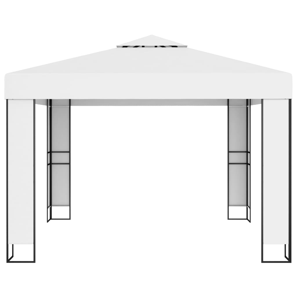 3 x 3 m Double Roof Gazebo in White