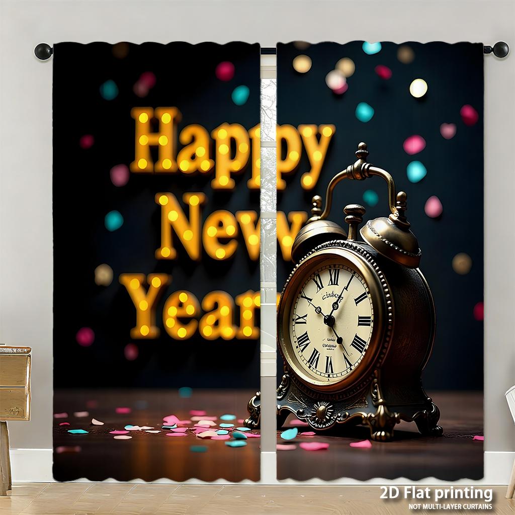 Piece Set High Definition Digital Printed Curtainsautumnsquirrelpumpkinleafcolorfulstylehome Decoration Style Curtain Made Of Polyester