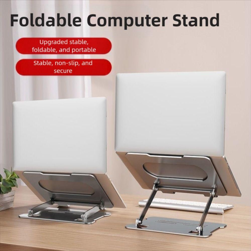Metal Tablet Stand Foldable Laptop Bracket Universal Tablet Holder  for 10-17 inch Laptop Tablet