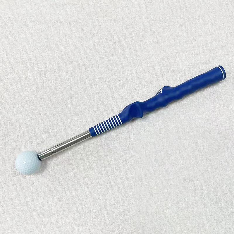 Two-Section Golf Swing Trainer: Corrects Hand Position, Multi-Color, Easy-to-Use Stainless Steel Shaft.