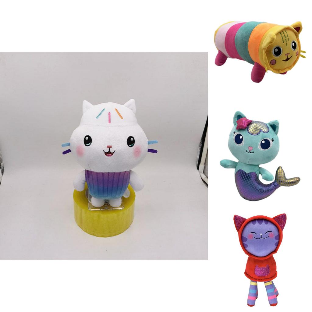 Gabby's Dollhouse Plush Cartoon Stuffed Cat Plushie Doll Kids Xmas Gifts