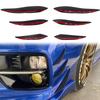 For Subaru WRX/ WRX STI 2015- Car Styling Accessories ABS Silicone Front Side Bumper Decoration Strips Cover 6pcs
