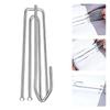 Set Of 20 4 Prongs Folding Hook Stainless Steel Curtain Hook for Heavy Drape and Rail