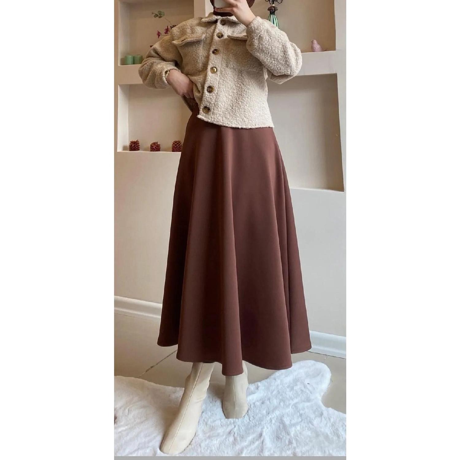 

Puf Scuba Flared Skirt White 36