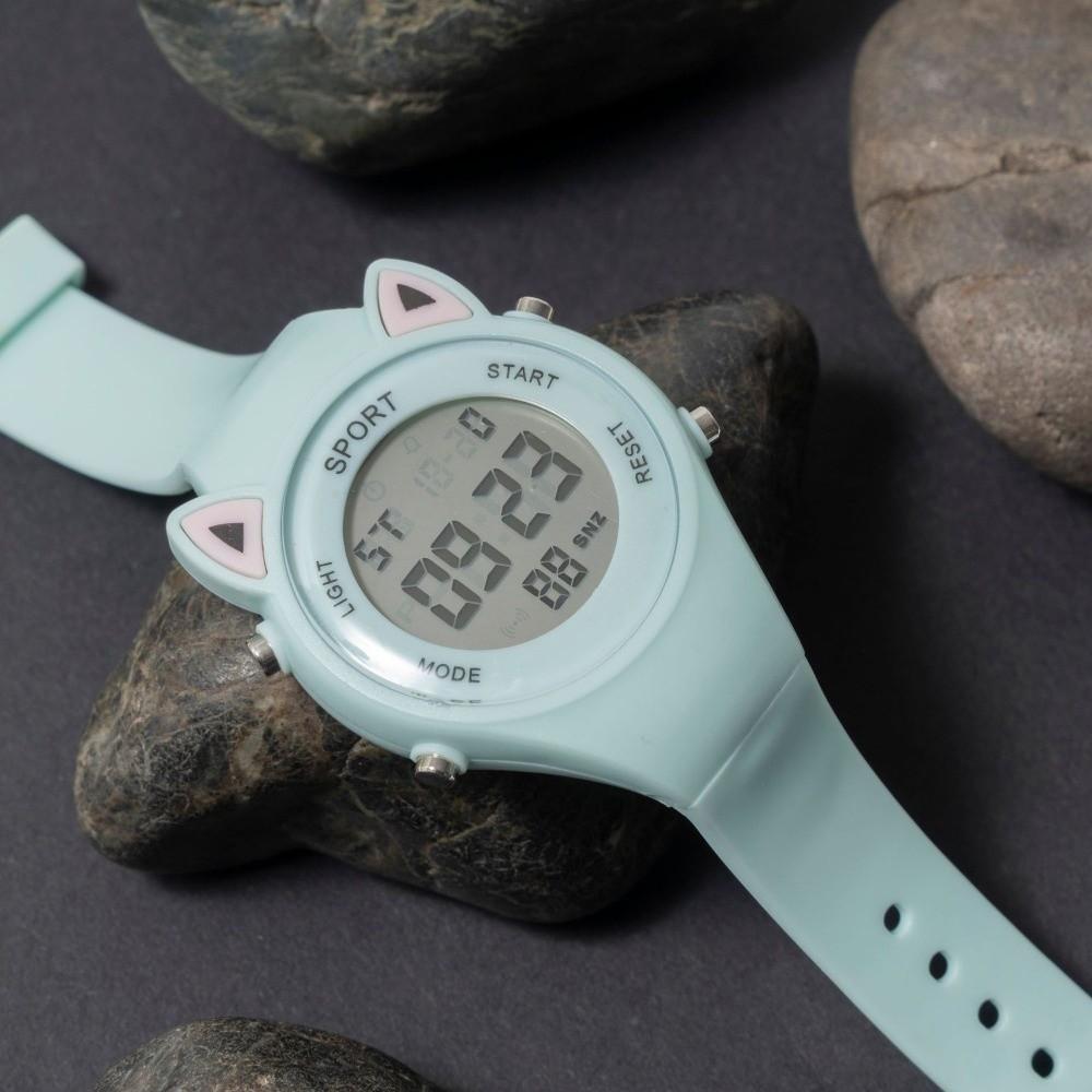 with Bracelet Digital Watch Silicone Sports Electronic Watch Fashion Kids Watch  for Students