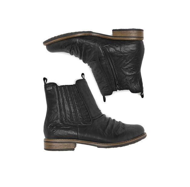 Rieker 74855-00 Ankle Boots, Black