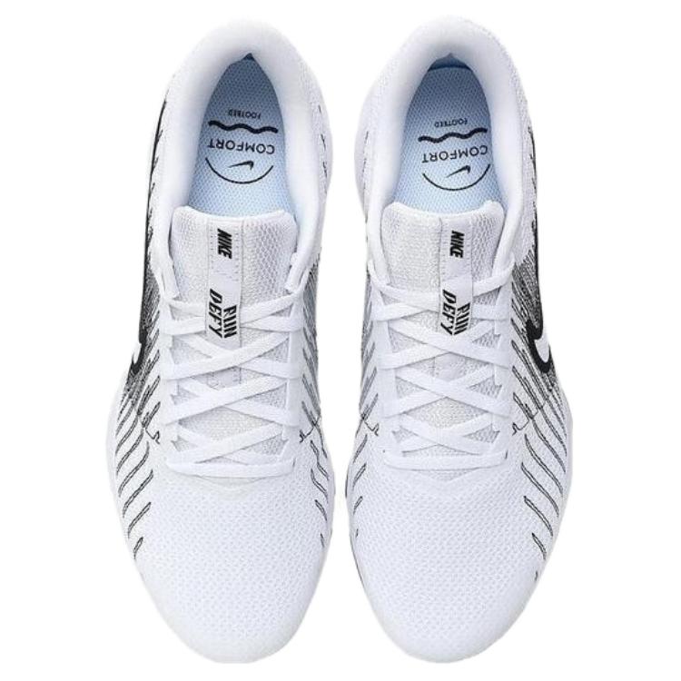 Nike RUN DEFY Abrasion Resistant Low Top Casual Running Shoes Men's White Sneakers HM9594-102