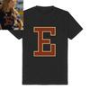 E Letter Graphic Print Tees TV Crew Girl T-shirt Short Sleeve Casual Fashion Tshirts Streetwear Unisex O-neck Soft Cotton Shirt