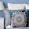 45x45cm Square Throw Pillow Covers Datura Flowers Pillow Cover Cushion Cover(J)