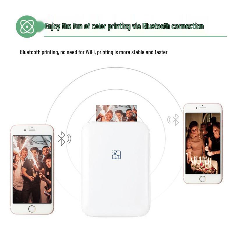 Han Yin MT53 Portable 3-Inch Bluetooth Photo Printer