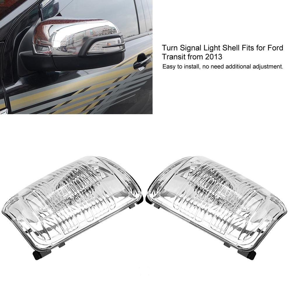 Pair of Turn Signal Light Cover Lamp Shell Fits for Ford Transit from 2013