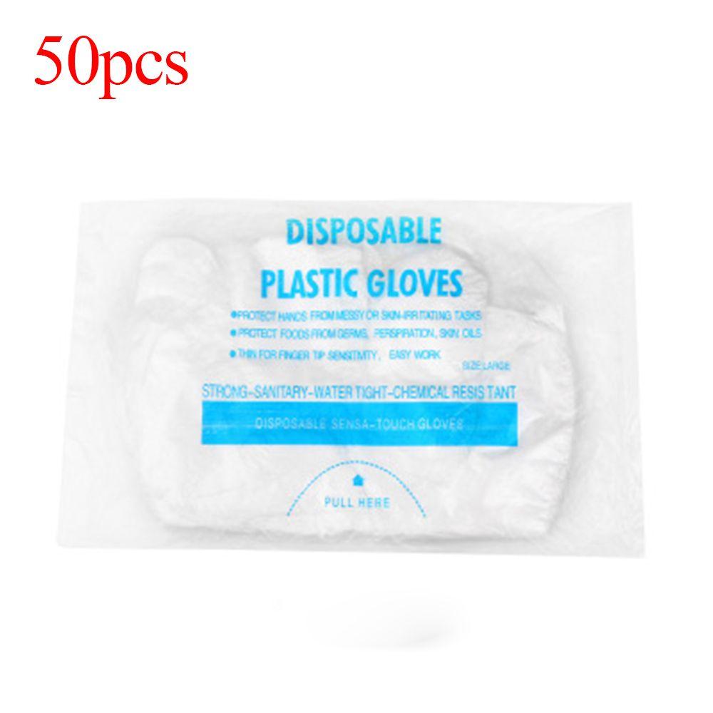 Polyethylene Kitchen Vegetable Fruit Catering Disposable Gloves Plastic Clear Avoid Direct Touch