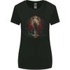 A Bird With a Gothic Vase and Roses Womens Wider Cut T-Shirt