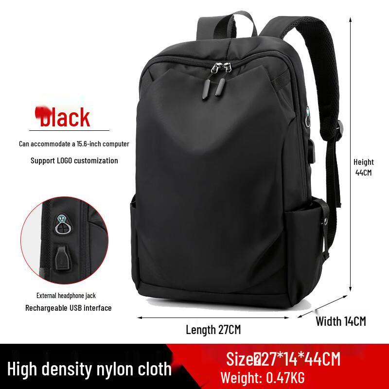 

Zhili Men s Premium Large Capacity Backpack Fits 15.6-inch Laptop