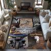 Harley-davidson Motorcycles Personalized Text Area Rug Perfect for Kitchen Dormitory Playrooms Hallway Anti-slip Rug Decorate Offices