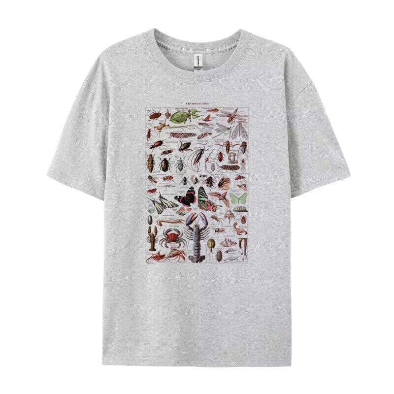 Entomology T Shirt Incects Lobster TShirts Unisex Vintage Crustaceans Graphic Tees Nature Lover Shirt Dark Academia Clothing S