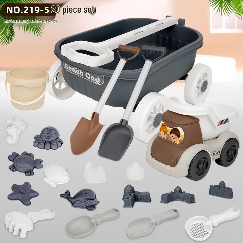 Children's Beach Sand Toy Set with Trolley