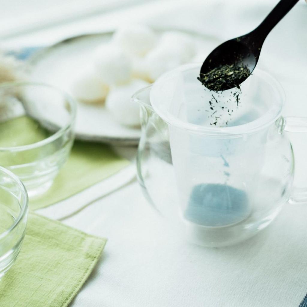 Hario Flatty Teapot, 450ml Capacity, Heat-Resistant Glass, CHF-45GG, Glass Green