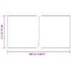 Grey Carpet Runner 80 x 500 cm 100percent  Polypropylene