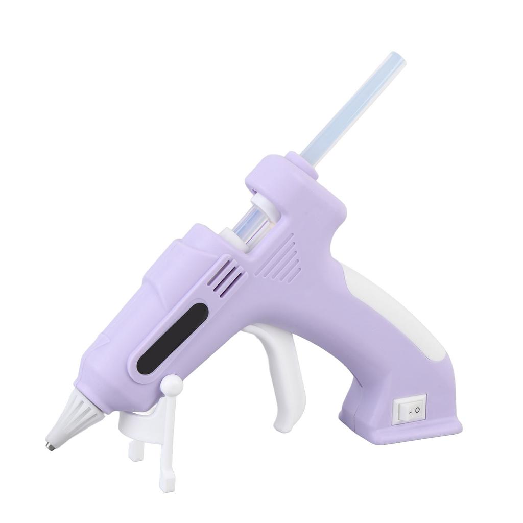 Electric Hot Glue Kit with 10Pcs 7mm High Adhesion Sticks Cordless Hot Melt Glue Tool for Home and Crafting