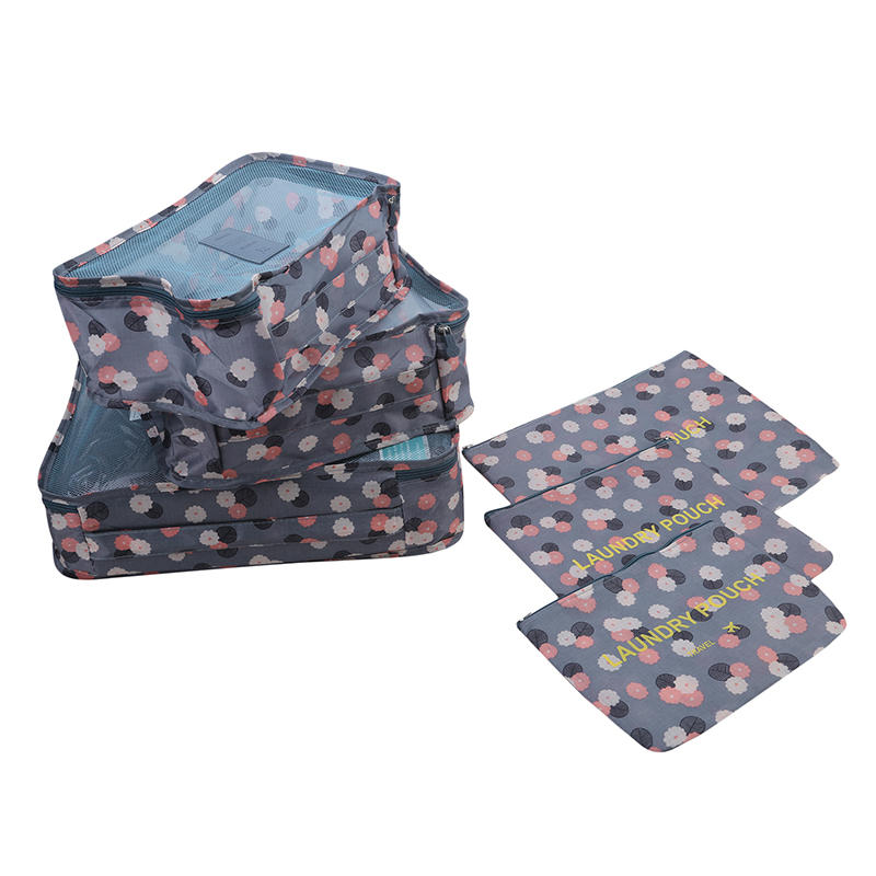 Fashion Travel 6-piece Storage Bag  Clothing Storage And Organizing Bags Foldable Organizer Shoes Underwear Pouch синий