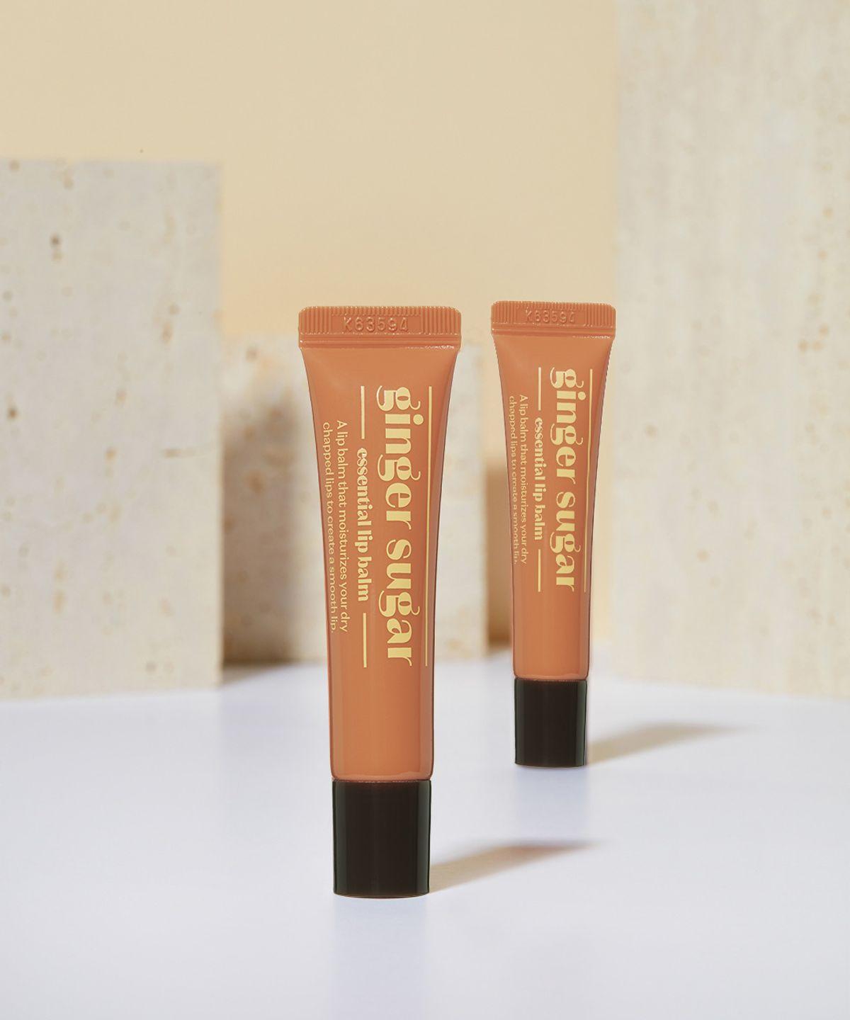 2 Ginger Sugar Essential Lip Balms