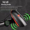 Rechargeable Waterproof Bicycle Headlight & Electric Horn for Night Riding