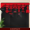 Wedding Room Décor Set: Double Happiness Door Stickers & Curtain Ornaments