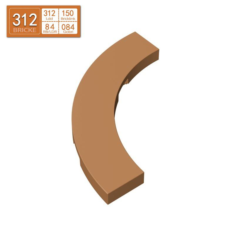 

Curved 4x4 Light Panel Brick, Compatible with LEGO 27507, MOC DIY Building Blocks 50g (approx. 74 pcs)