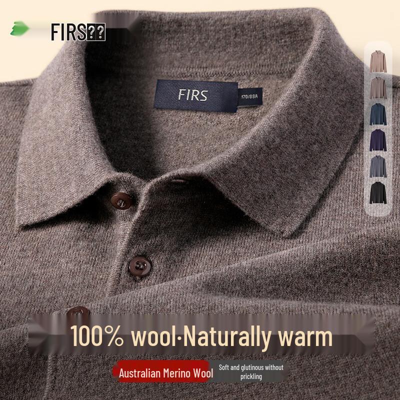 

Shanshan Men s 100% Wool Business Casual Polo Pullover Sweater 2XL