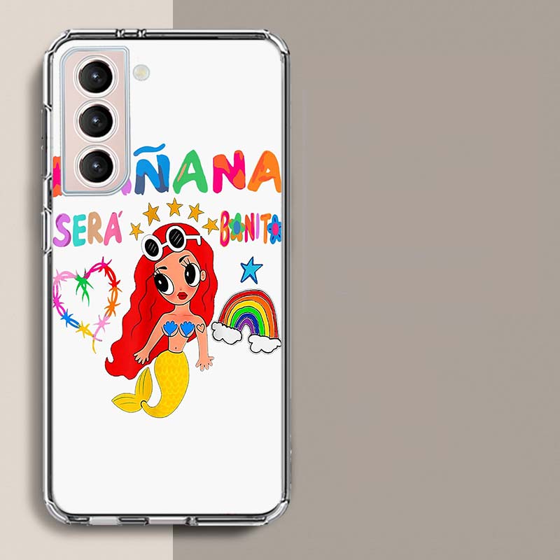 Karol G M-Manana Sera B-Bonito Phone Case For Samsung Galaxy S25 Edge S24 S23 FE S21 S20 Plus S22 S26 Ultra Cover Clear Cases TP