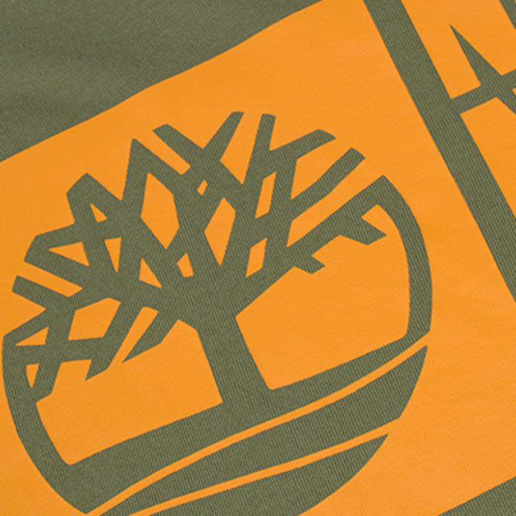 Timberland Outdoor Casual Printed Crew Neck Short Sleeve T-Shirt Men Tops Cassel-Green A2FFD-590