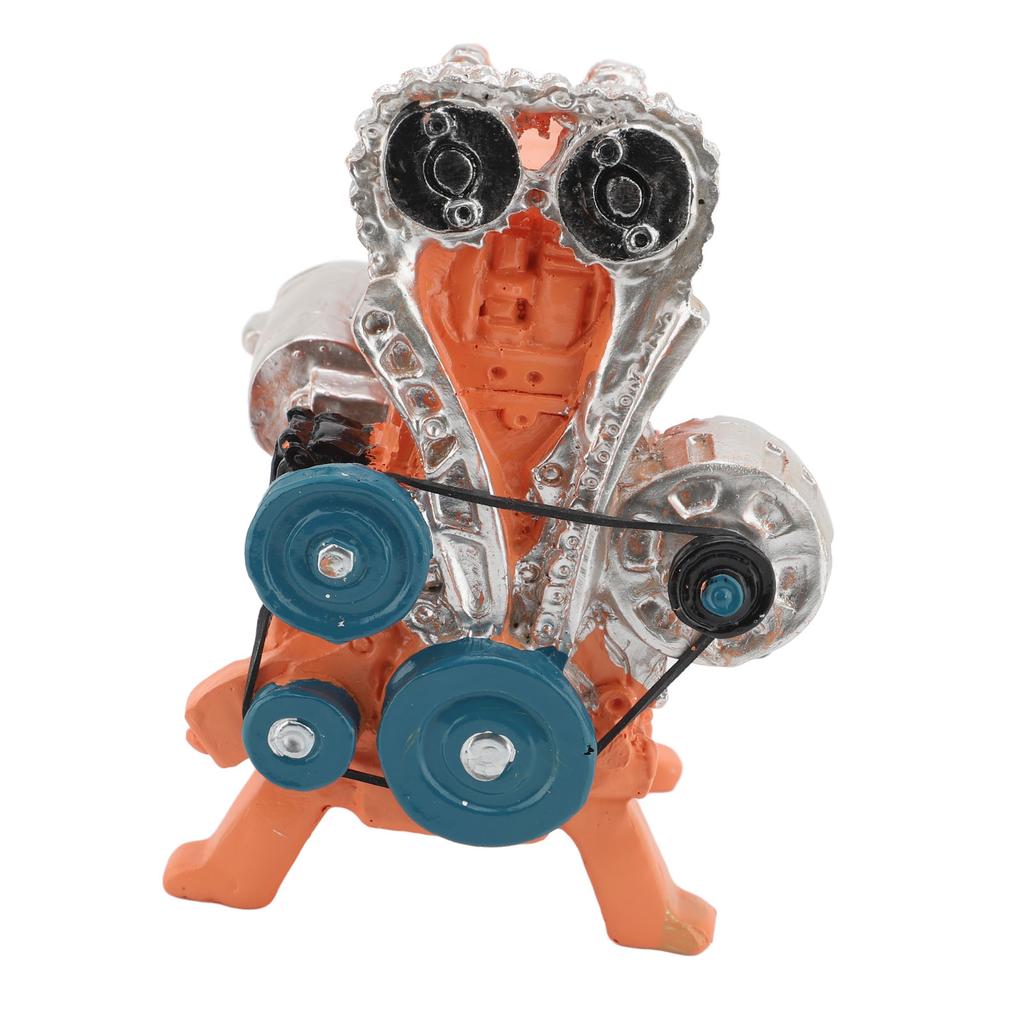 Car Engine Model Resin 8 Cylinder Car Engine Model Desktop Display Ornament Home Decoration for Teens Adults