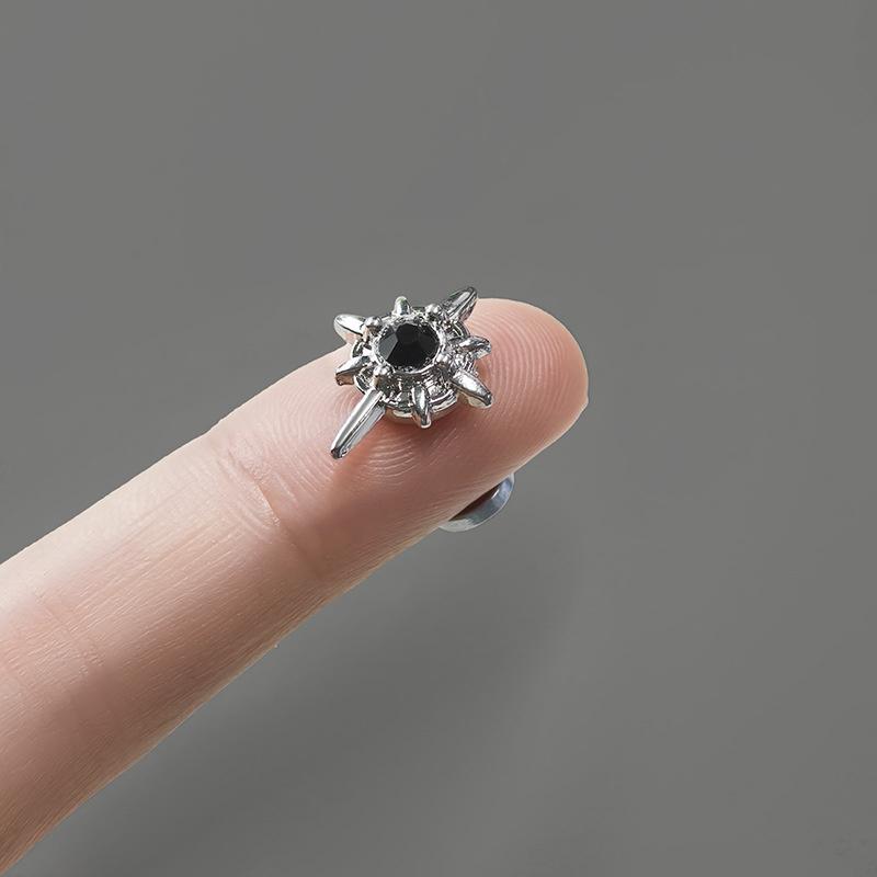 1 Pair North Star Magnetic Ear Clips Stud Earrings Non Piercing Strong Magnet Fake Piercing Women Men Jewelry Clip Earrings