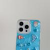3D Ozean-Thema Handyhülle für iPhone 12-17 Serie — Niedliches Delfin-, Fisch-, Quallen- & Korallen-Design