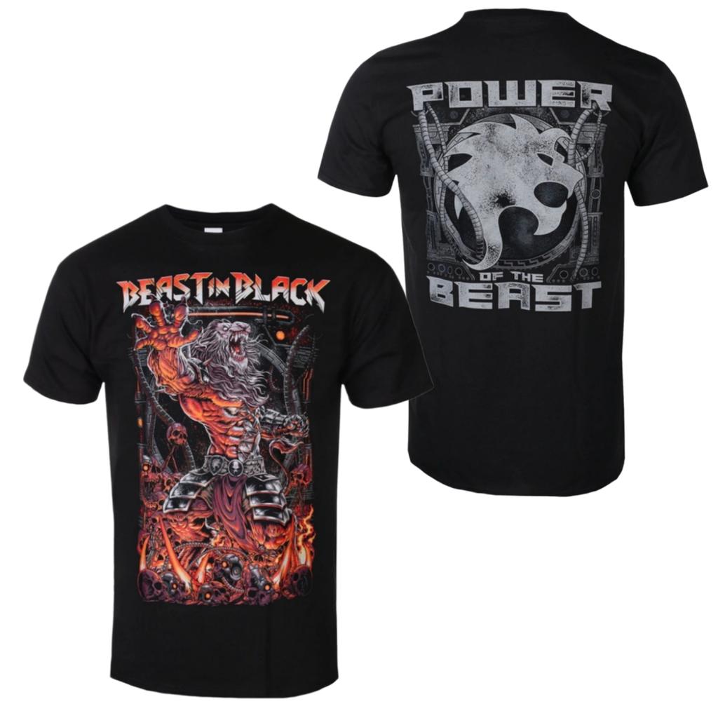 Beast In Black - Tričko s potiskem vzoru 'Power of the Beast' - Tričko metalové kapely Vhodné pro B