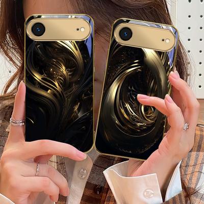 The Surging of Emotions For IPhone 17Pro Max 16 17 Pro 15 Pro 14 13 Plus 12 Mini 11Pro Max XR 16E 17Air Golden Glass Phone Case