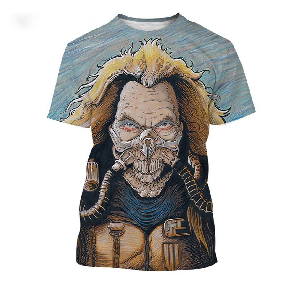 Hot selling Immortan Joe 3D print T-shirt mask monster villain demon T-shirt for men women fashionable casual kids tops