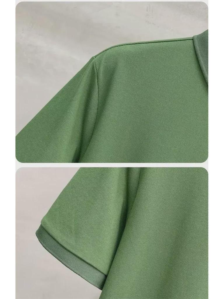 Einfaches, einfarbiges Poloshirt im japanischen Jugendstil – Kurzarmmode für Jungen für den Sommer 2023