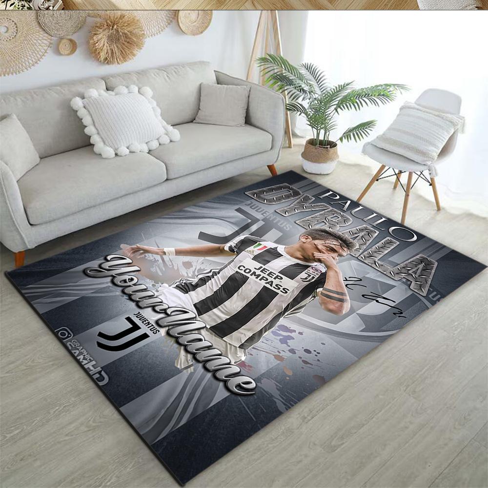 Juventus Customize Your Name Area Rug Suitable for Dormitory Entryway Balcony Study room Antislip Carpet Decorate Offices