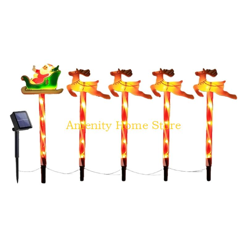 

F26C Pack of 6 Solar Christmas Lights with Auto Dusk Sensor Providing Easy Operations for Various Outdoor Celebration
