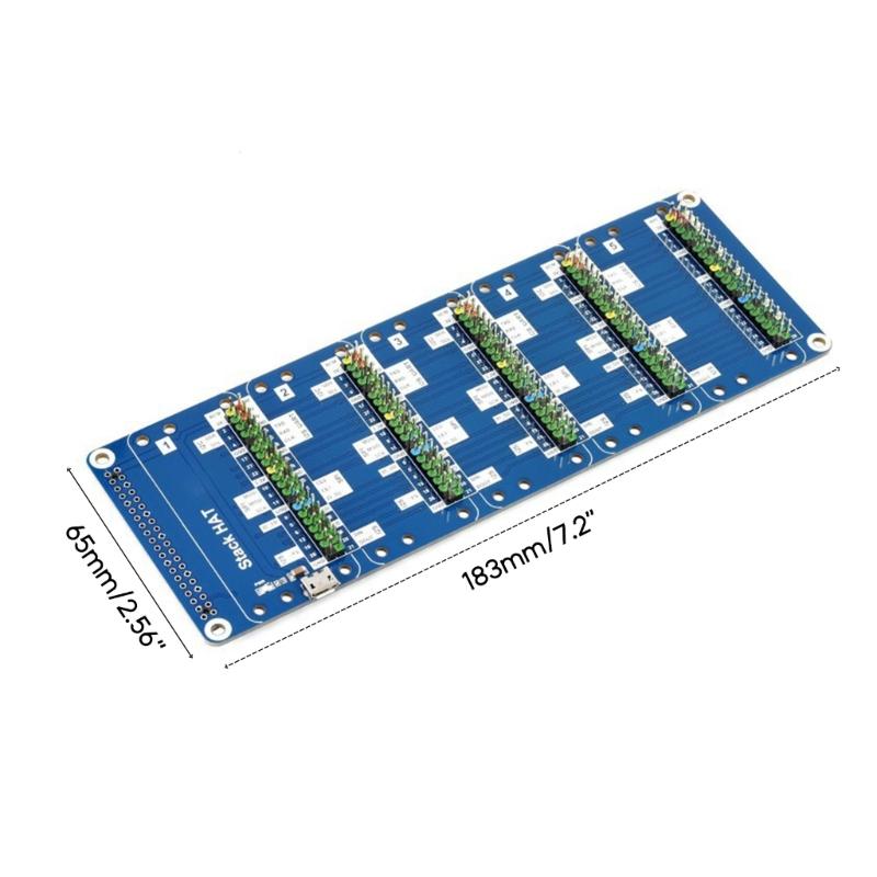 for  Stack HAT Expansion Board Stacks to  HATs at once 2x20pin Header for  4B 3B GPIO Expansion