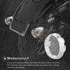 Motorcycle Bullet Turn Signal Light Lens Cover Red Smoke Clear ABS Plastic Indicator Blinker Shell Case Replacement for Harley Sportster Dyna Softail