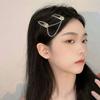 Cherry Zinc Zinc Alloy Bear Punk Hair Clip Cool Cross Barrette Women Hair Accessories Korean Style Hairpin